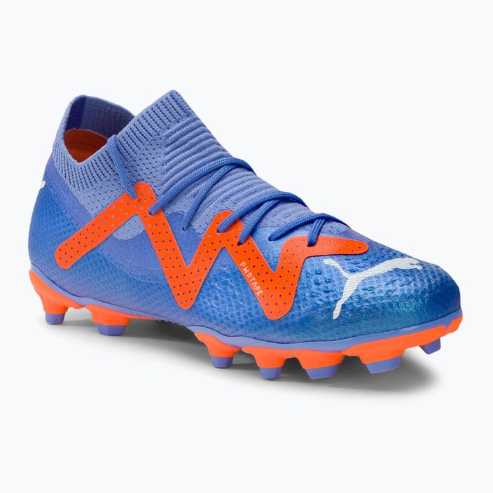 Buty piłkarskie dziecięce PUMA Future Pro FG/AG blue glimmer/puma white/ultra orange