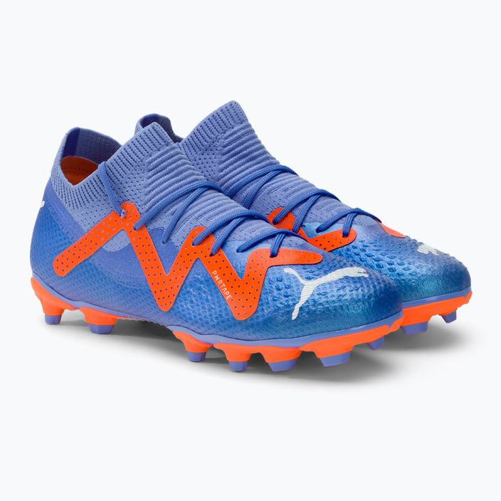 Buty piłkarskie dziecięce PUMA Future Pro FG/AG blue glimmer/puma white/ultra orange 4