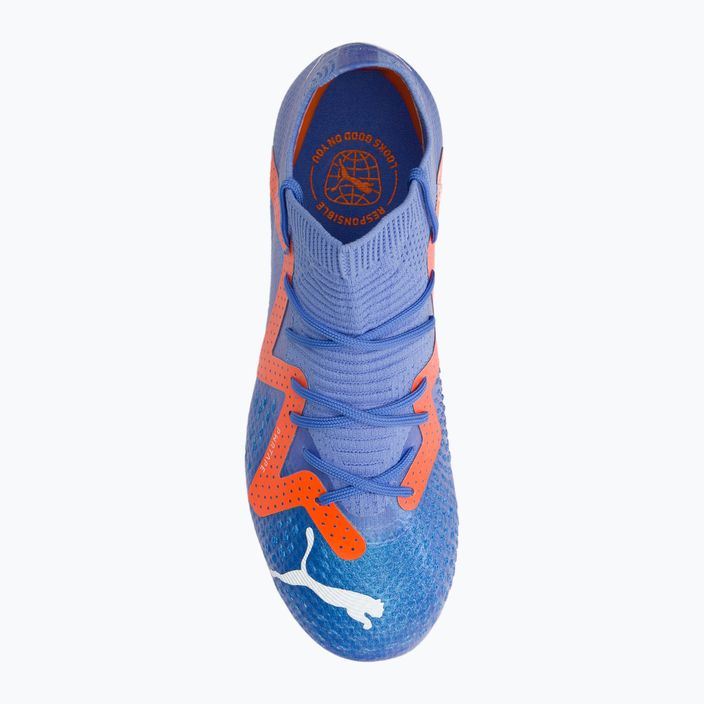 Buty piłkarskie dziecięce PUMA Future Pro FG/AG blue glimmer/puma white/ultra orange 6