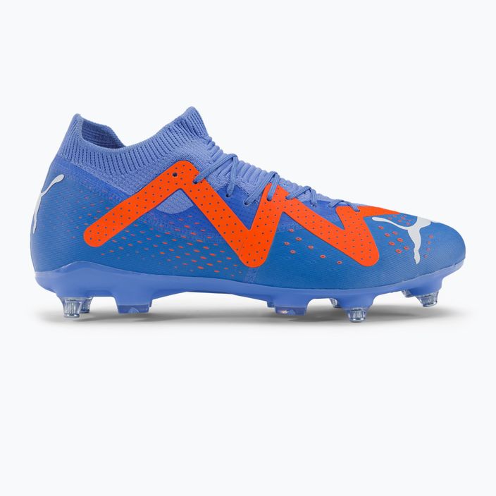 Buty piłkarskie męskie PUMA Future Match MXSG blue glimmer/puma white/ultra orange 2