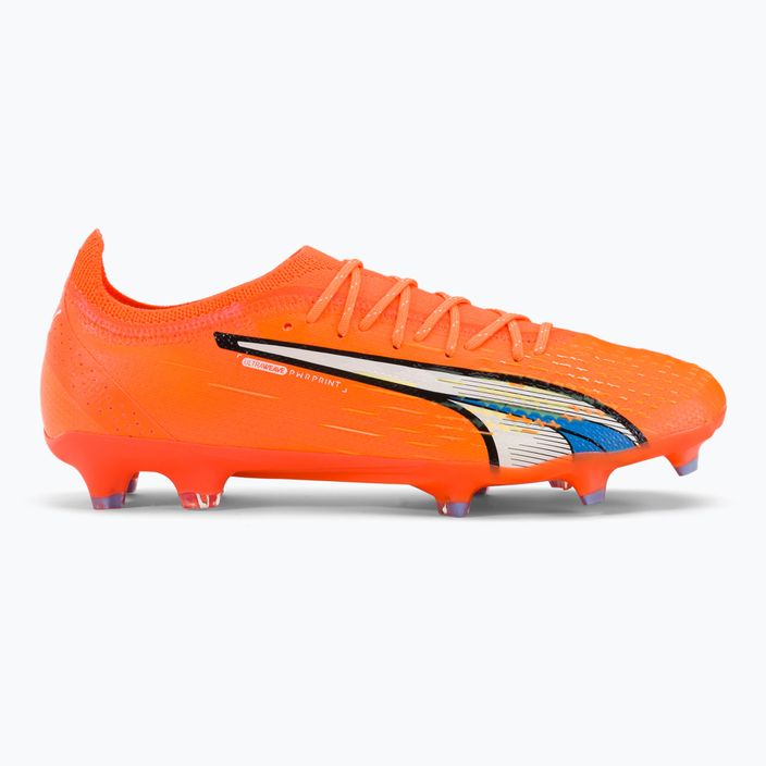 Buty piłkarskie męskie PUMA Ultra Ultimate FG/AG ultra orange/puma white/blue glimmer 2