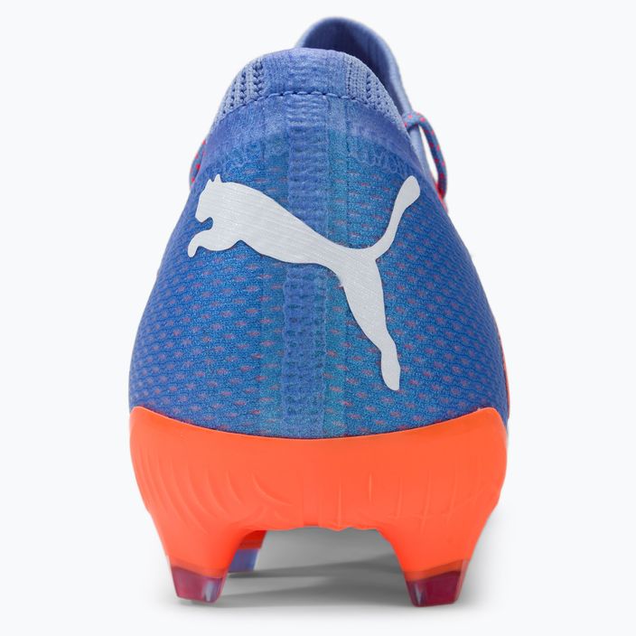 Buty piłkarskie męskie PUMA Future Ultimate Low FG/AG blue glimmer/puma white/ultra orange 8