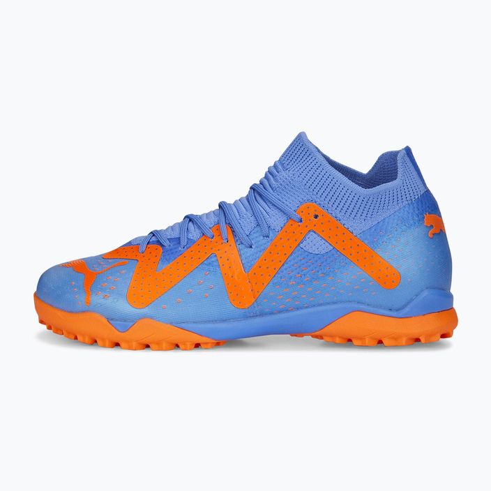Buty piłkarskie dziecięce PUMA Future Match TT + Mid blue glimmer/puma white/ultra orange 10