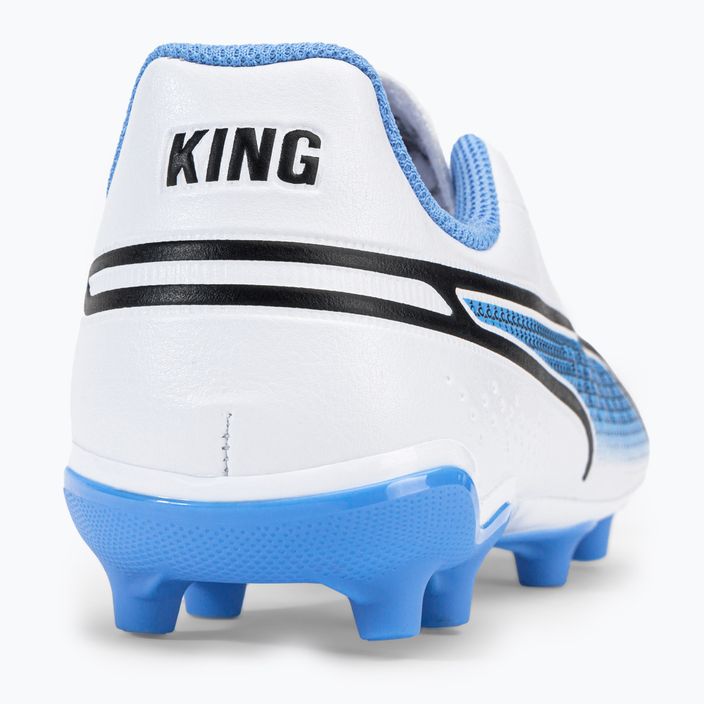 Buty piłkarskie dziecięce PUMA King Match FG/AG puma white/puma black/blue glimmer 8