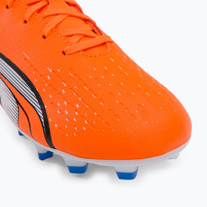 Buty piłkarskie dziecięce PUMA Ultra Play FG/AG ultra orange/puma white/blue glimmer 7