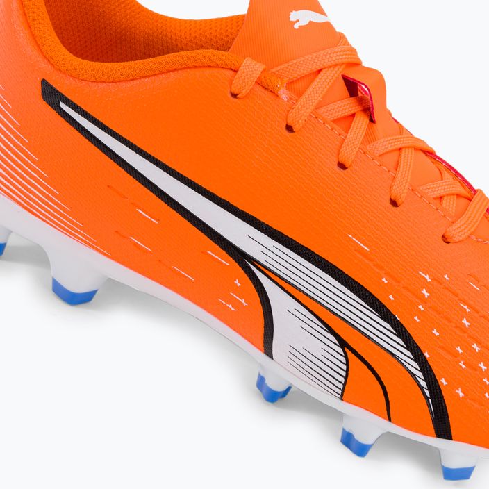 Buty piłkarskie dziecięce PUMA Ultra Play FG/AG ultra orange/puma white/blue glimmer 9