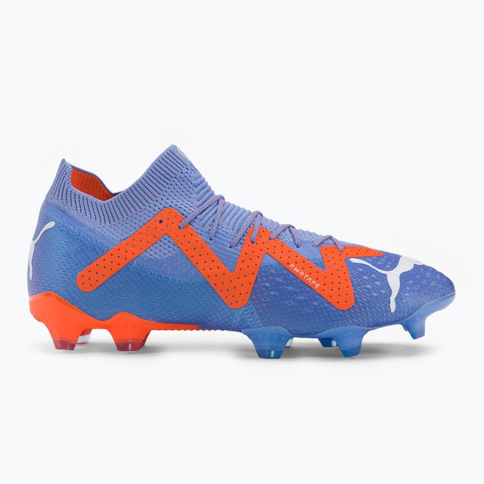Buty piłkarskie męskie PUMA Future Ultimate FG/AG blue glimmer/puma white/ultra orange 2