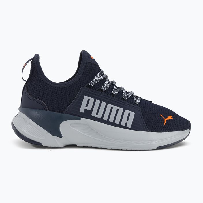 Buty do biegania męskie PUMA Softride Premier Slip-On navy/platinum gray/ultra orange 2