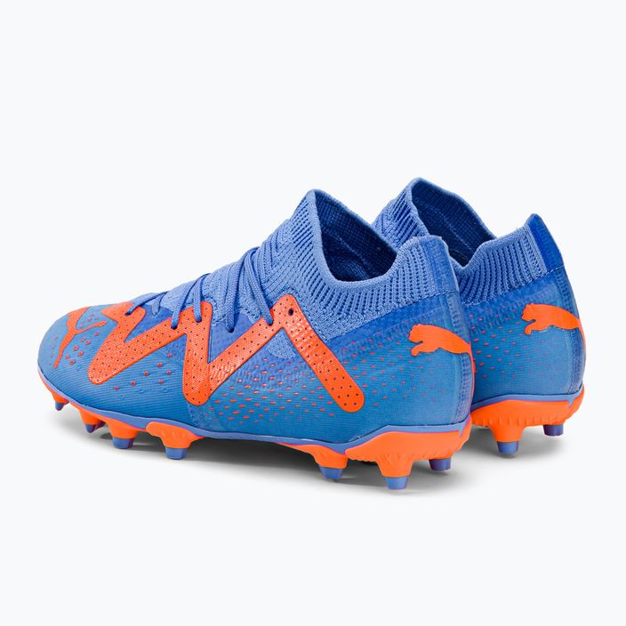 Buty piłkarskie dziecięce PUMA Future Match FG/AG blue glimmer/puma white/ultra orange 3