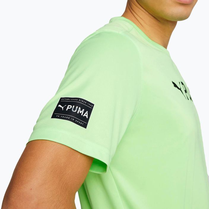 Koszulka męska PUMA Fit Logo Cf Graphic fizzy lime 5