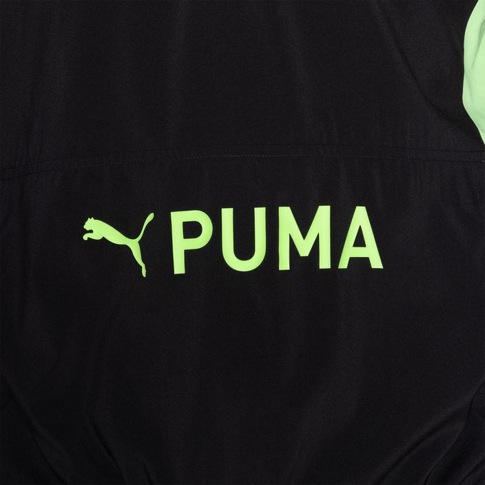 Bluza męska PUMA Fit Heritage Woven 1/2 Zip puma black/fizzy lime 7