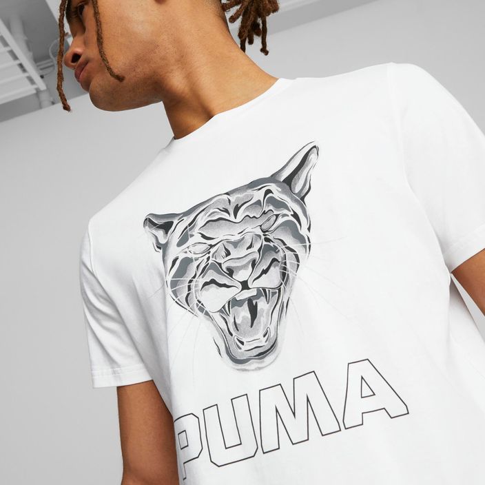 Koszulka do koszykówki męska PUMA Clear Out puma white 6