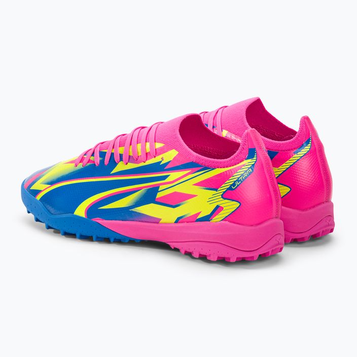 Buty piłkarskie męskie PUMA Ultra Match Energy TT luminous pink/yellow alert/ultra blue 5