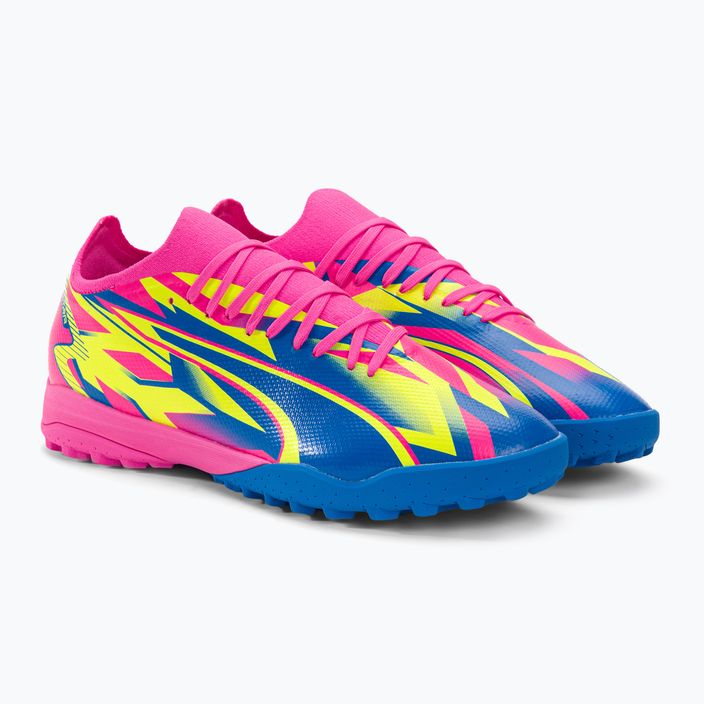 Buty piłkarskie męskie PUMA Ultra Match Energy TT luminous pink/yellow alert/ultra blue 6