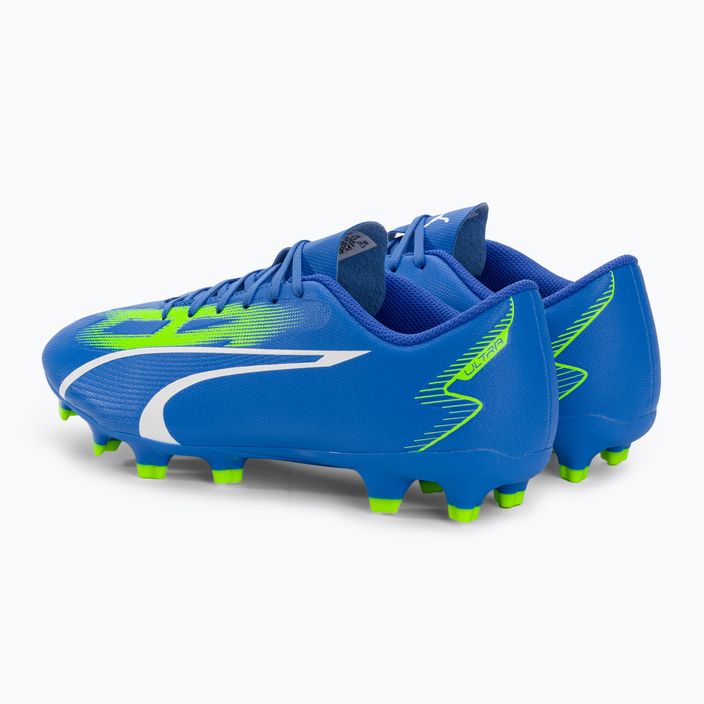Buty piłkarskie męskie PUMA Ultra Play FG/AG ultra blue/puma white/pro green 3