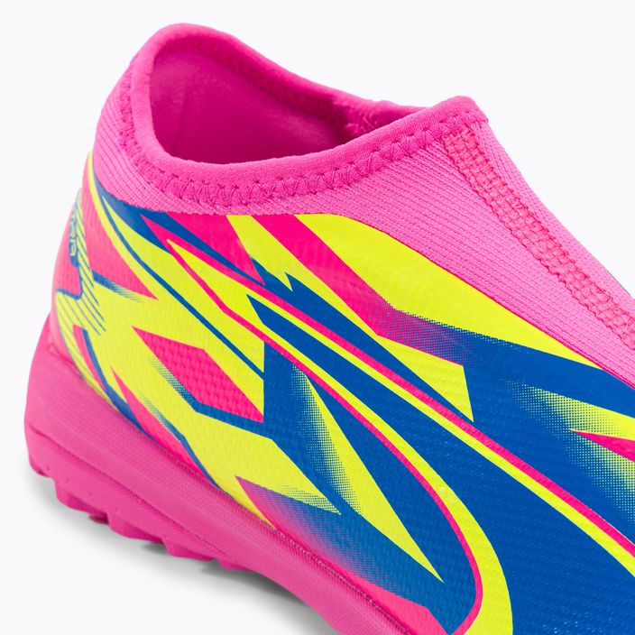 Buty piłkarskie dziecięce PUMA Ultra Match LL Energy TT + Mid luminous pink/ultra blue/yellow alert 8
