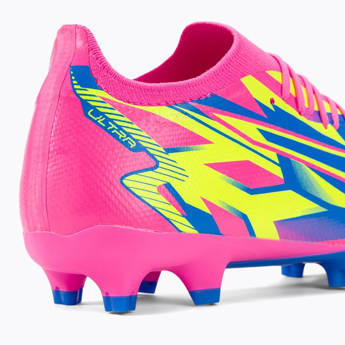 Buty piłkarskie męskie PUMA Ultra Match Energy FG/AG luminous pink/yellow alert/ultra blue 9