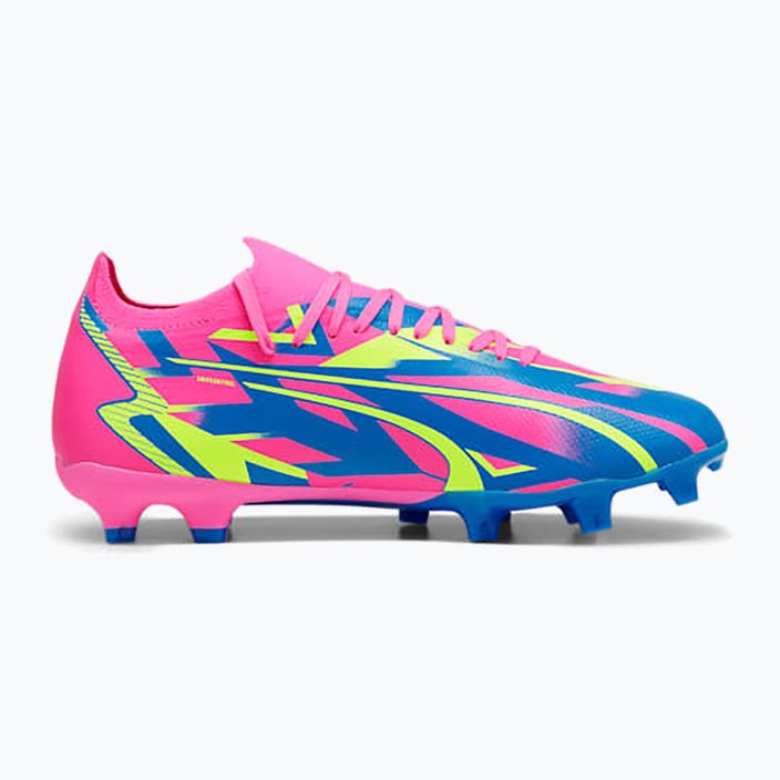Buty piłkarskie męskie PUMA Ultra Match Energy FG/AG luminous pink/yellow alert/ultra blue 12