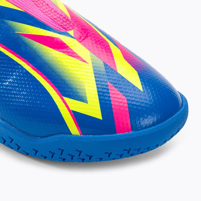Buty piłkarskie dziecięce PUMA Ultra Match LL Energy IT + Mid luminous pink/ultra blue/yellow alert 7