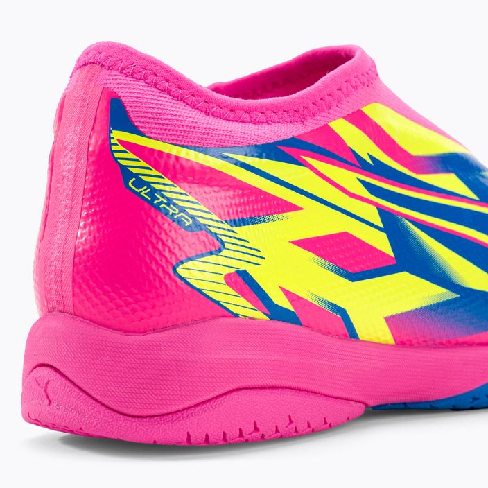 Buty piłkarskie dziecięce PUMA Ultra Match LL Energy IT + Mid luminous pink/ultra blue/yellow alert 9