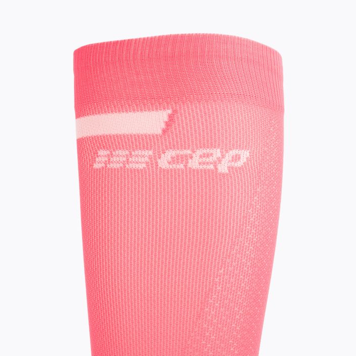 Skarpety kompresyjne do biegania damskie CEP Tall 4.0 pink/black 3