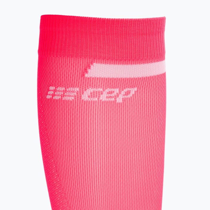 Skarpety kompresyjne do biegania męskie CEP Tall 4.0 pink/black 3