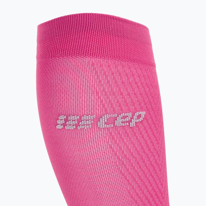 Skarpety kompresyjne do biegania damskie CEP Ultralight pink/dark red 3