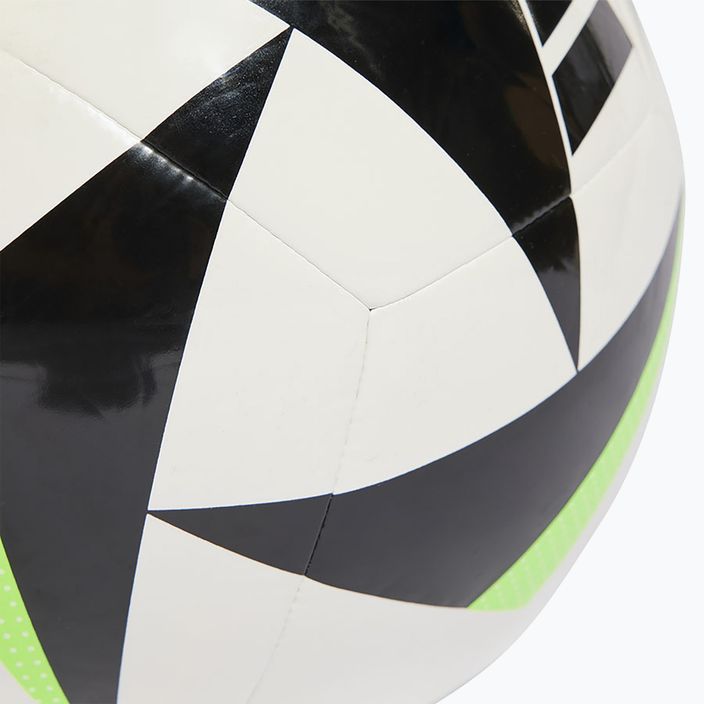Piłka do piłki nożnej adidas Fussballiebe Club EURO 2024 white/black/solar green rozmiar 5 4