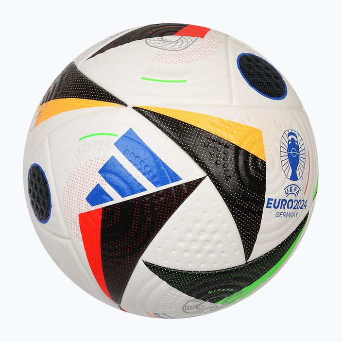 Piłka do piłki nożnej adidas Fussballliebe Pro EURO 2024 white/black/glow blue rozmiar 5 2