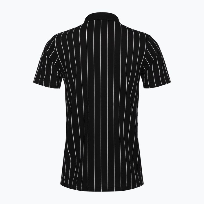 Koszulka polo męska FILA Luckenwalde black/bright white striped 6
