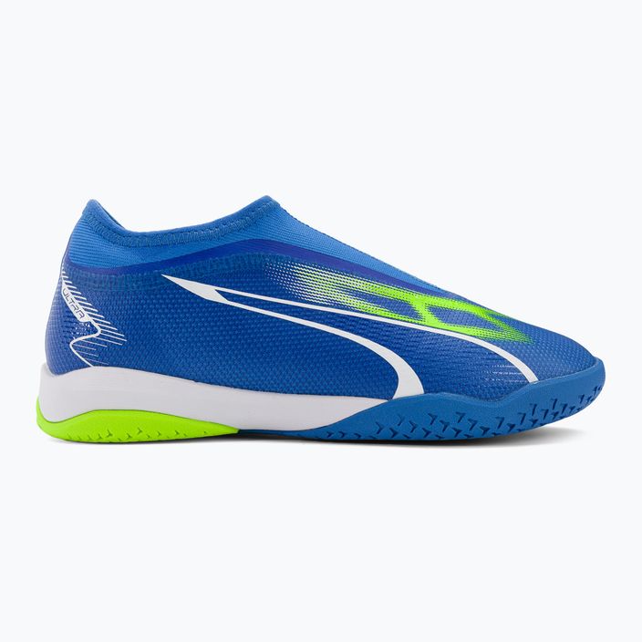 Buty piłkarskie dziecięce PUMA Ultra Match LL IT + Mid ultra blue/puma white/pro green 2