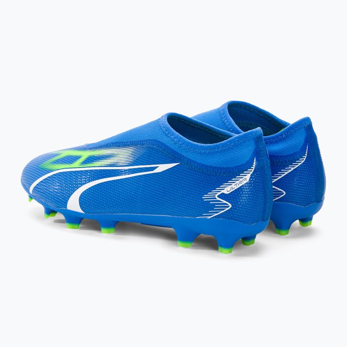 Buty piłkarskie dziecięce PUMA Ultra Match LL FG/AG ultra blue/puma white/pro green 3
