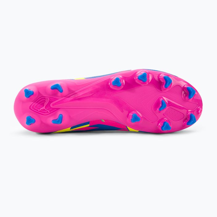 Buty piłkarskie dziecięce PUMA Ultra Match LL Energy FG/AG luminous pink/ultra blue/yellow alert 5