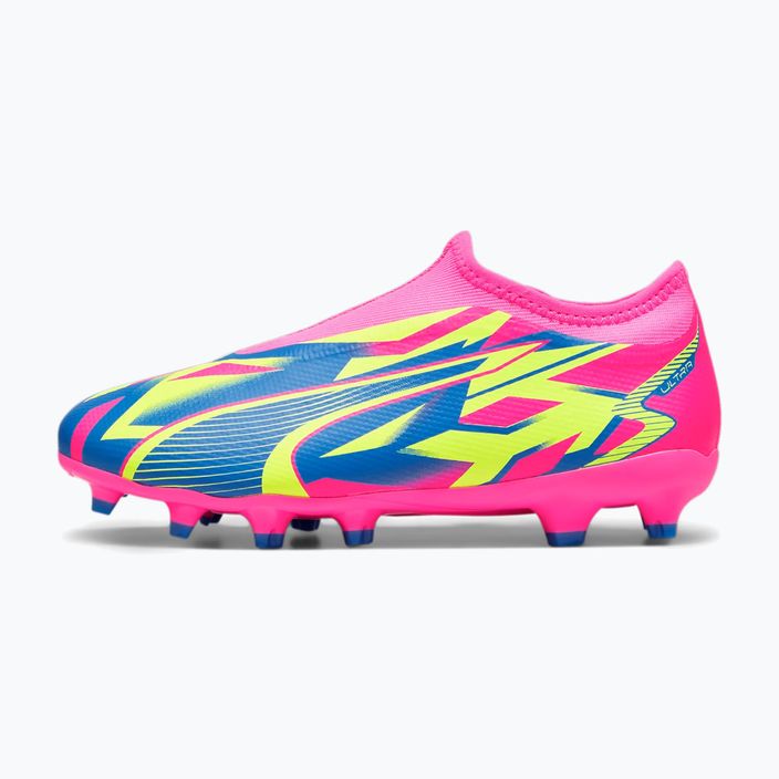 Buty piłkarskie dziecięce PUMA Ultra Match LL Energy FG/AG luminous pink/ultra blue/yellow alert 11