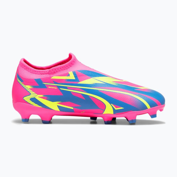 Buty piłkarskie dziecięce PUMA Ultra Match LL Energy FG/AG luminous pink/ultra blue/yellow alert 12