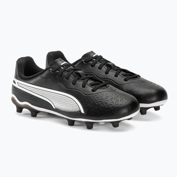 Buty piłkarskie dziecięce PUMA King Match FG/AG puma black/puma white 4