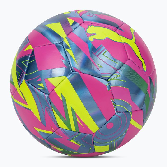Piłka do piłki nożnej PUMA Graphic Energy ultra blue/yellow alert/luminous pink rozmiar 5 2