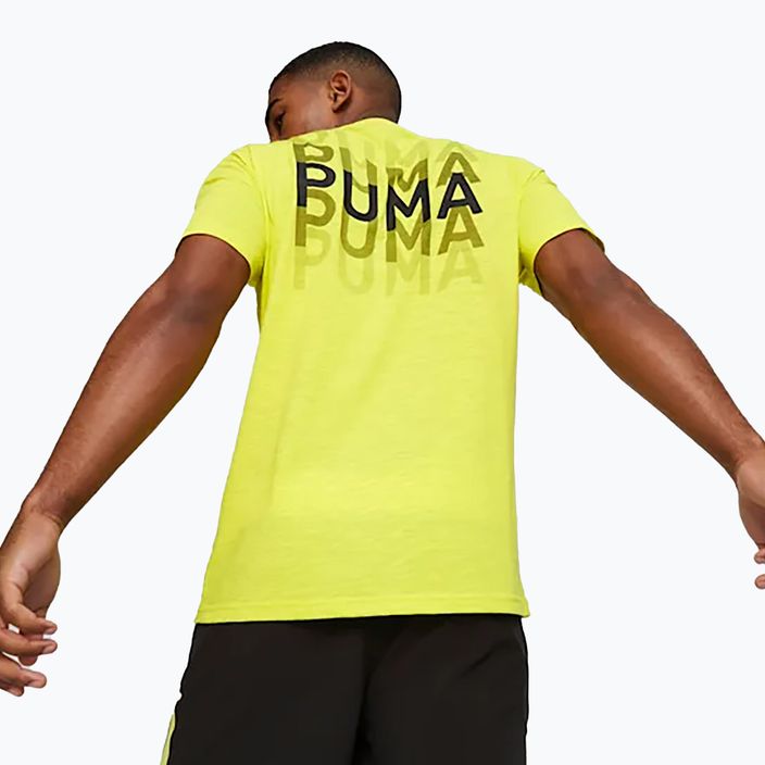 Koszulka męska PUMA Graphic Tee Fit yellow burst 5