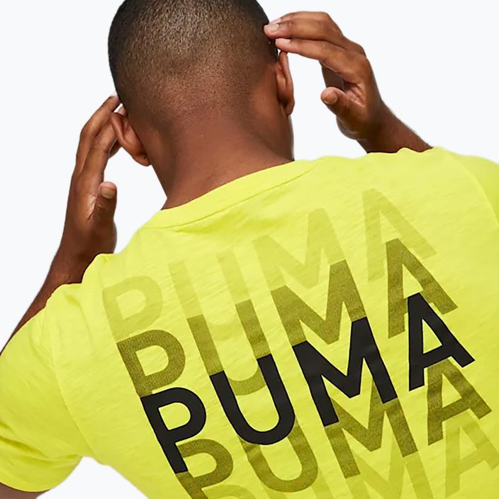 Koszulka męska PUMA Graphic Tee Fit yellow burst 7