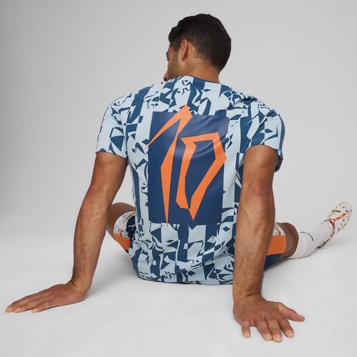 Koszulka piłkarska męska PUMA Neymar Jr Creativity Logo Tee ocean tropic/turquoise surf 6
