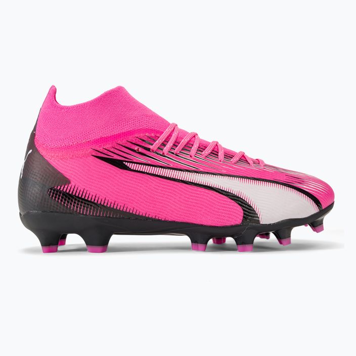 Buty piłkarskie dziecięce PUMA Ultra Pro FG/AG Jr poison pink/puma white/puma black 2