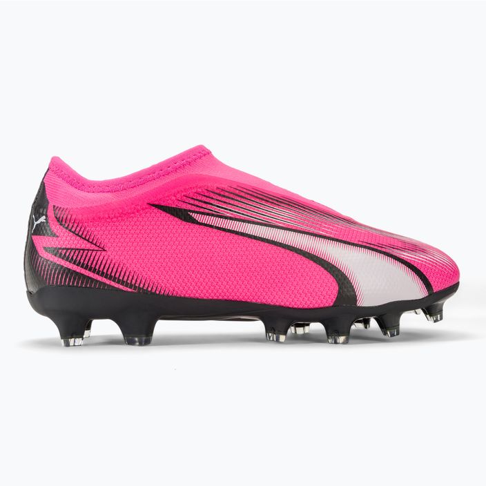 Buty piłkarskie dziecięce PUMA Ultra Match LL FG/AG Jr poison pink/puma white/puma black 2