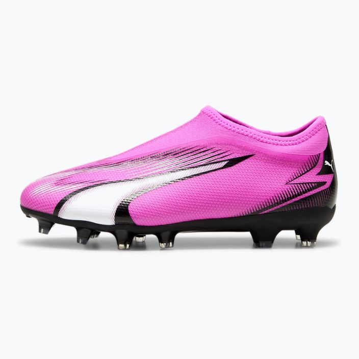 Buty piłkarskie dziecięce PUMA Ultra Match LL FG/AG Jr poison pink/puma white/puma black 8