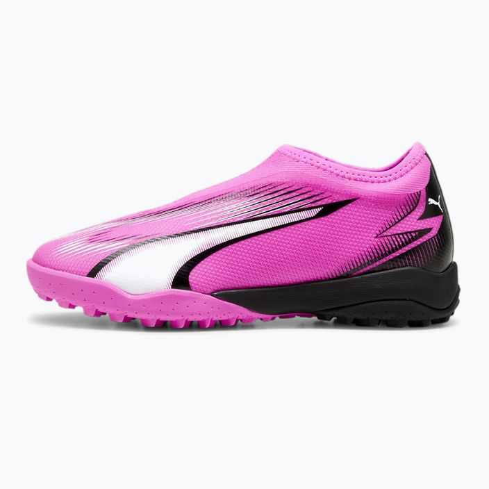 Buty piłkarskie dziecięce PUMA Ultra Match LL TT + Mid Jr poison pink/puma white/puma black 8