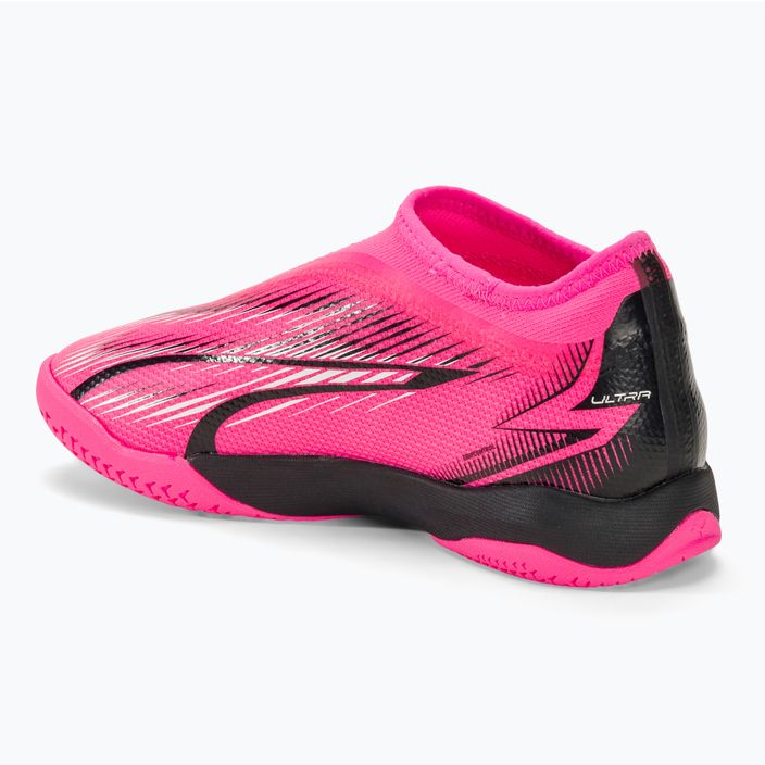 Buty piłkarskie dziecięce PUMA Ultra Match LL IT+ Mid poison pink/puma white/puma black 3