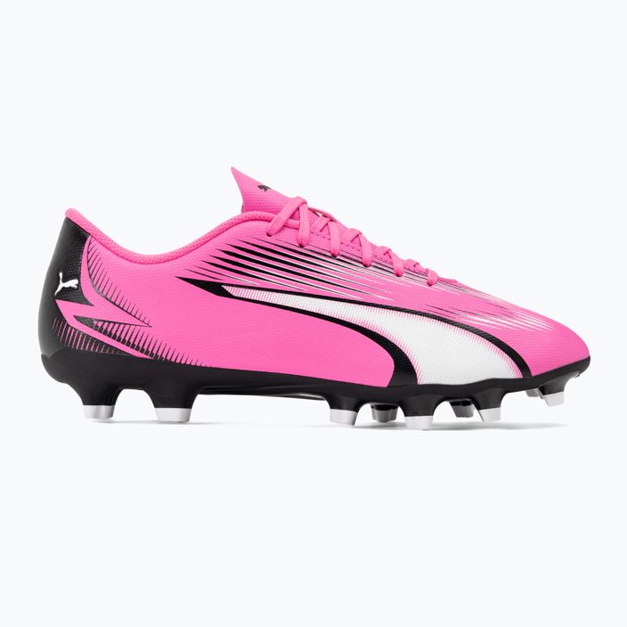 Buty piłkarskie PUMA Ultra Play FG/AG poison pink/puma white/puma black 2