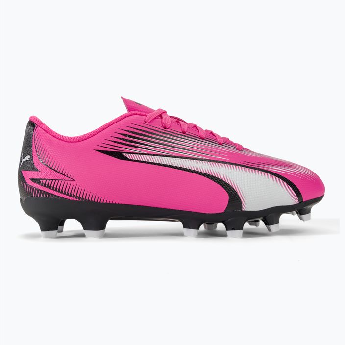 Buty piłkarskie dziecięce PUMA Ultra Play FG/AG Jr poison pink/puma white/puma black 2