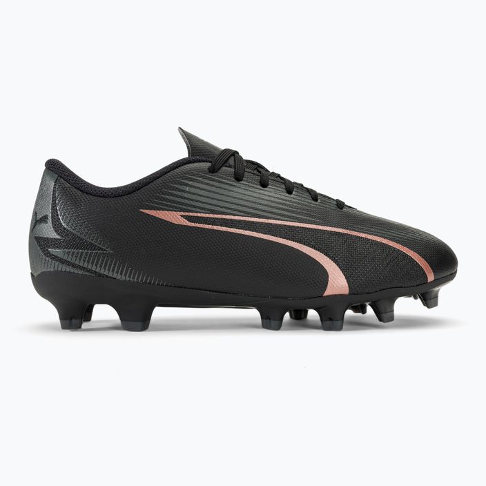 Buty piłkarskie dziecięce PUMA Ultra Play FG/AG Jr puma black/copper rose 2