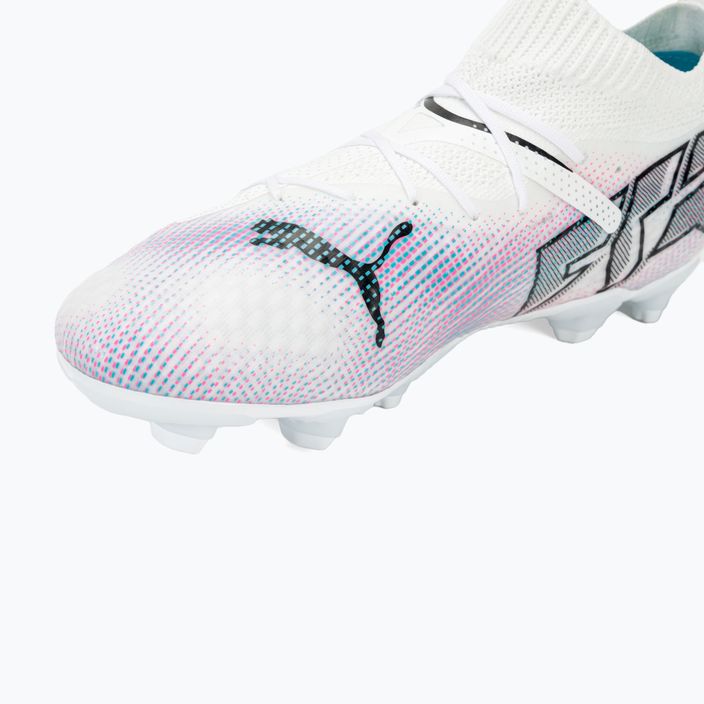 Buty piłkarskie dziecięce PUMA Future 7 Pro FG/AG Jr puma white/puma black/poison pink 7