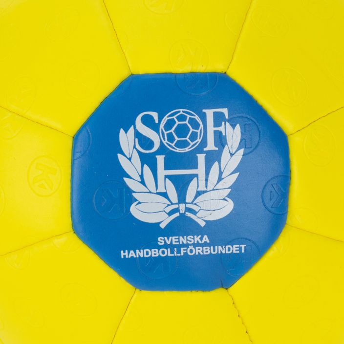 Piłka do piłki ręcznej Kempa Spectrum Synergy Plus żółta/niebieska rozmiar 0 4